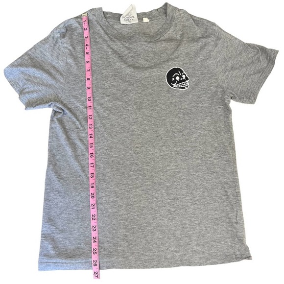 Cheap Monday Men’s Fantastic Tee Gray Skull T-Shirt Small - Picture 6 of 7
